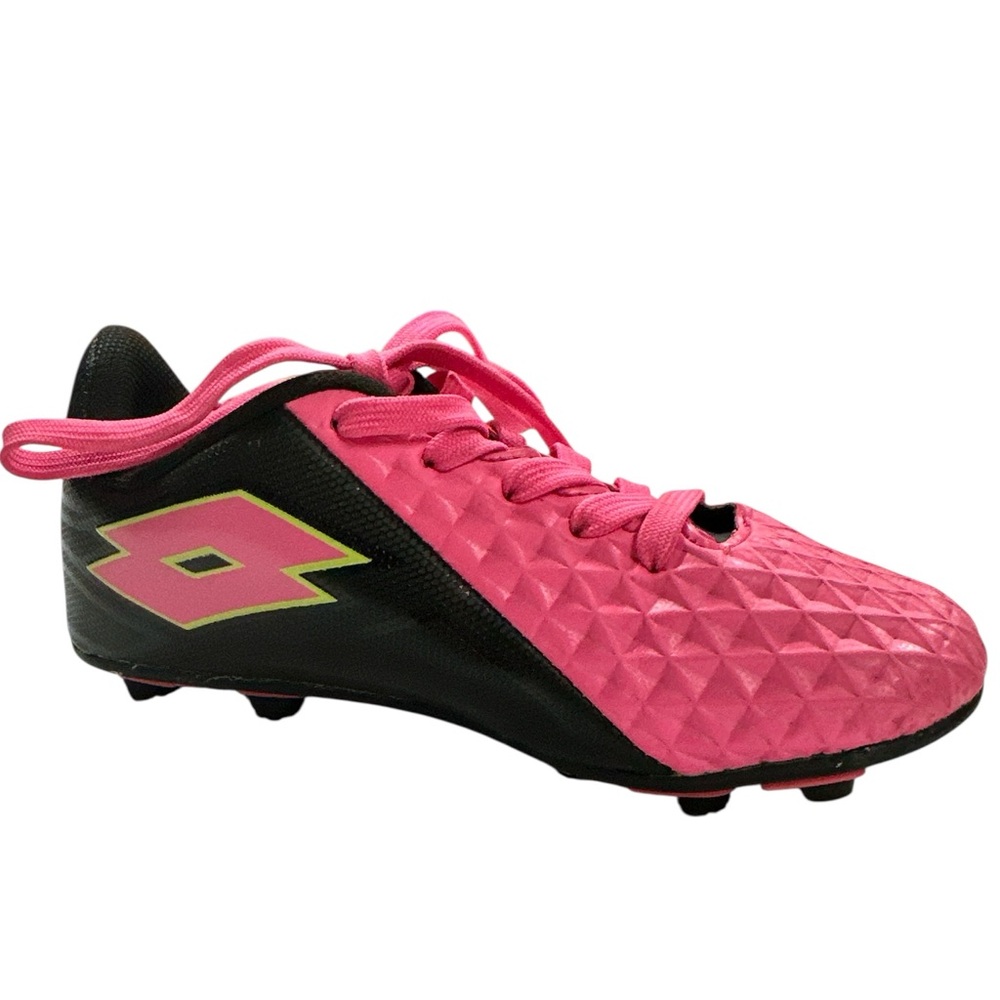 Lotto Forza Elite 11 Girls Pink & Black Soccer Cleats Preowned Size 13